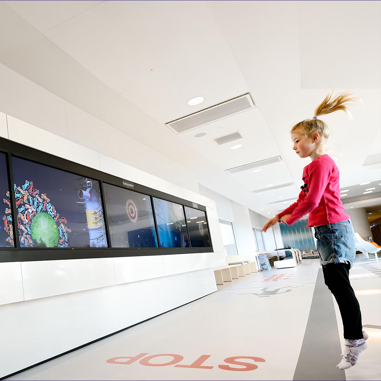 Interactive experience for patients at Emma Kinderziekenhuis